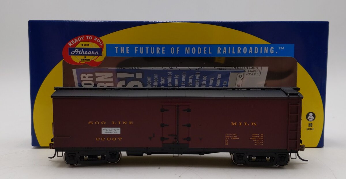 Athearn 84587 HO SOO Line RTR 40' Pfaudler Milk Car #2607 LN/Box
