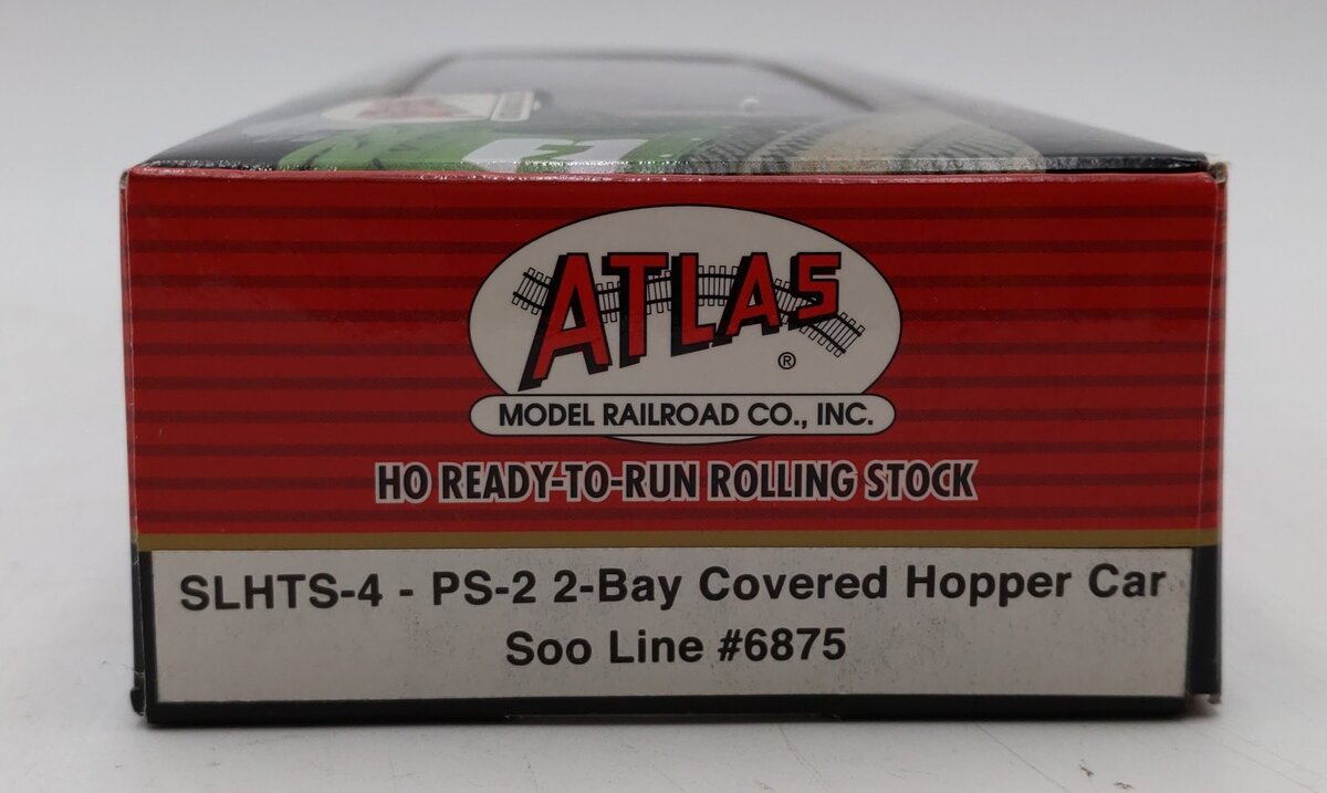 Atlas HO Scale SLHTS-4 SOO Line PS-2 2 Bay Covered Hopper Car #6875 MT/Box