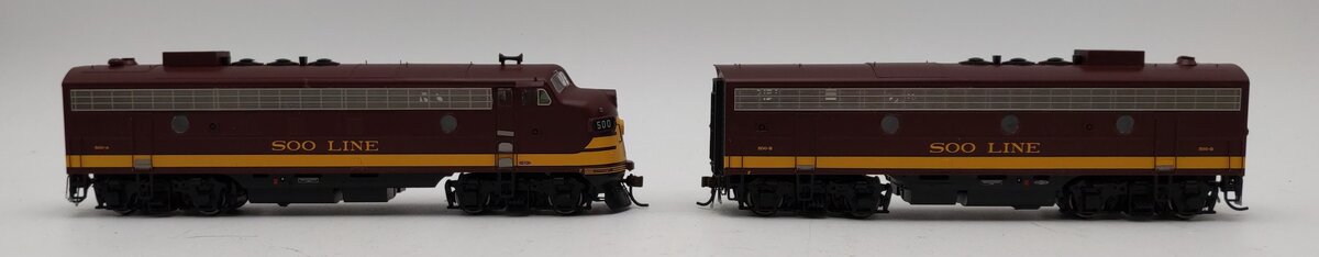 Athearn 22645 HO SOO Line FP7A/F7B with DCC & Sound Passenger ##500A/B LN/Box