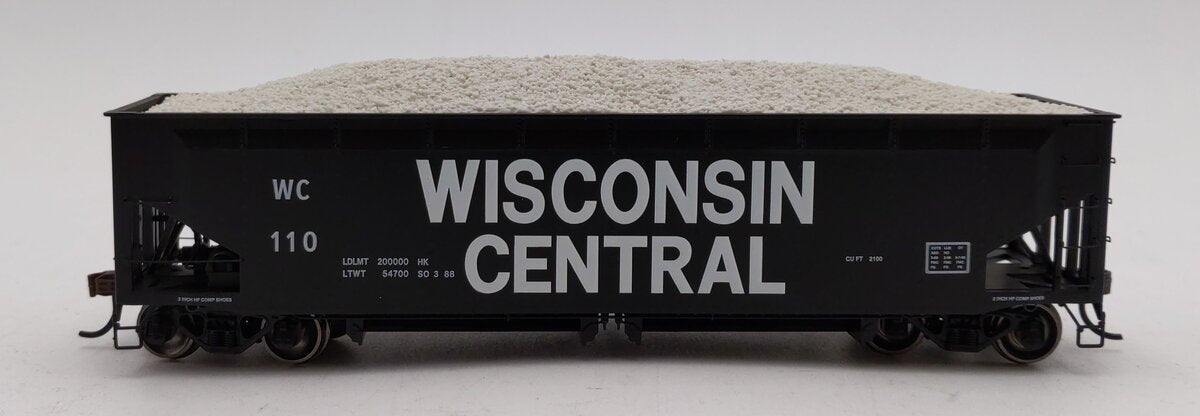 Athearn 7076 HO Wisconsin Central RTR 40' Offset Ballast Hopper with Load #110 LN/Box