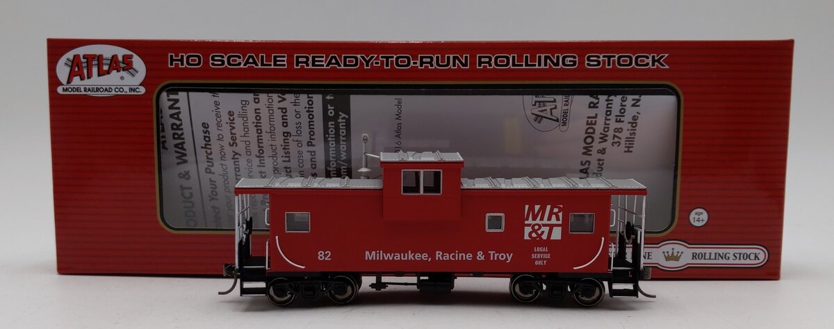 Atlas #KMC84205 HO Scale Milwaukee, Racine & Troy Extended Vision Caboose #82 LN/Box