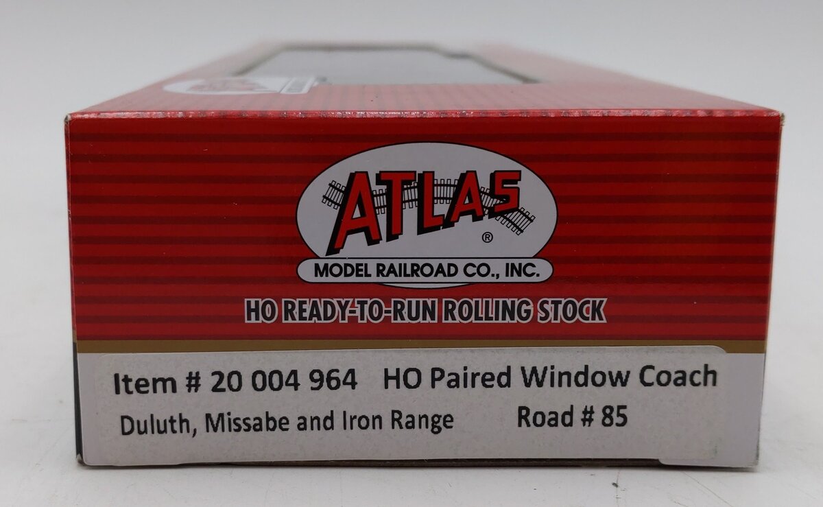 Atlas 20004964 HO Scale Duluth Missabe & Iron Range Window Coach Car #85 LN/Box