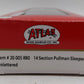 Atlas 20005880 HO Scale Unlettered 14 Section Pullman Sleeper