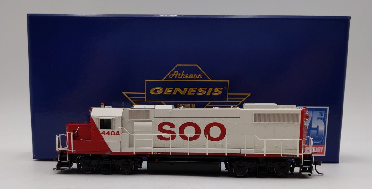 Athearn G68857 HO Scale SOO GP38-2 Diesel Locomotive #4404 w/DCC & Sound LN/Box