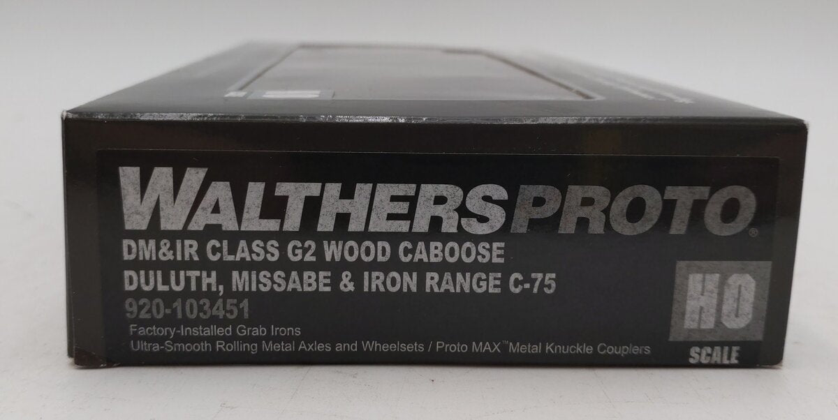 Walthers 920-103451 HO Duluth, Missabe & Iron Range Class G2 Wood Caboose #C-75 LN/Box