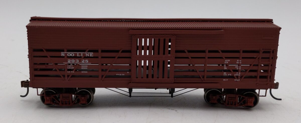 Roundhouse 85780 HO Soo Line 36' Old Time Stock Car #29328 LN/Box