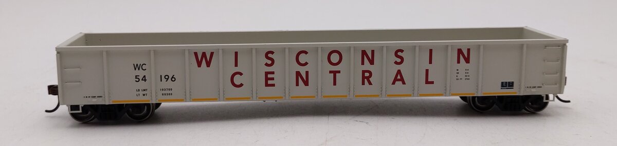 Athearn 8393 HO Wisconsin Central RTR 52' Mill Gondola #54196 LN/Box