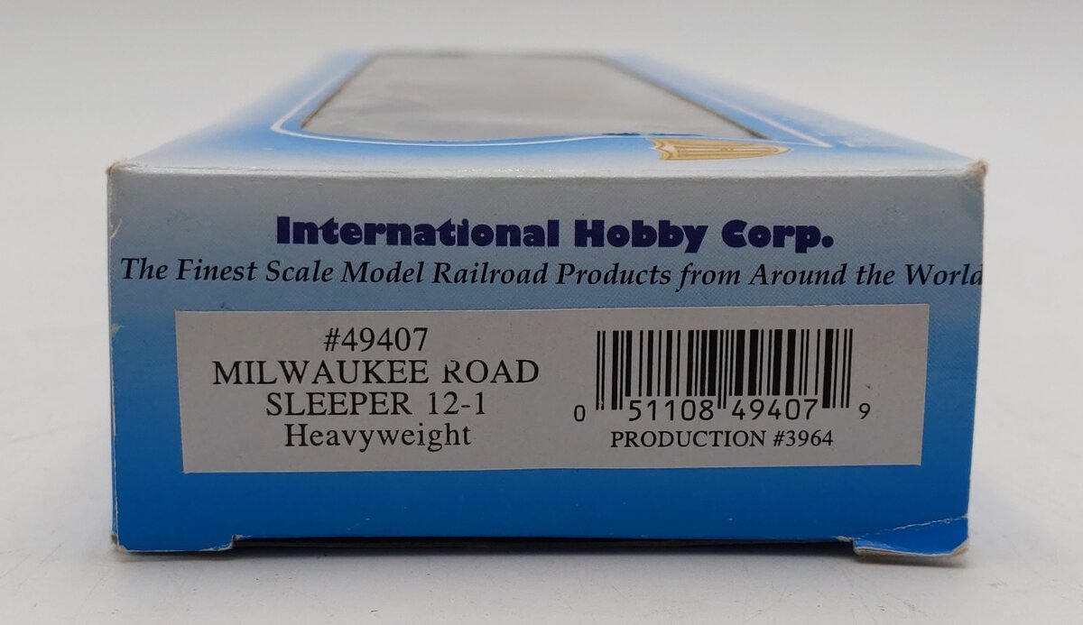 THC HO Scale 49407 Milw. Road Heavyweight 12-1 Sleeper LN/Box