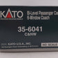 Kato 35-6041 HO Scale C&NW 6-Window Coach Car #35 EX/Box