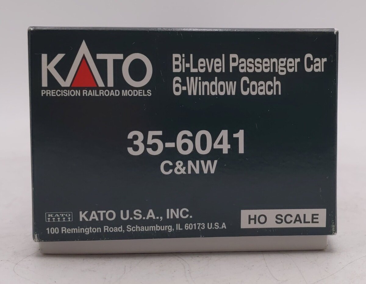 Kato 35-6041 HO Scale C&NW 6-Window Coach Car #35 EX/Box