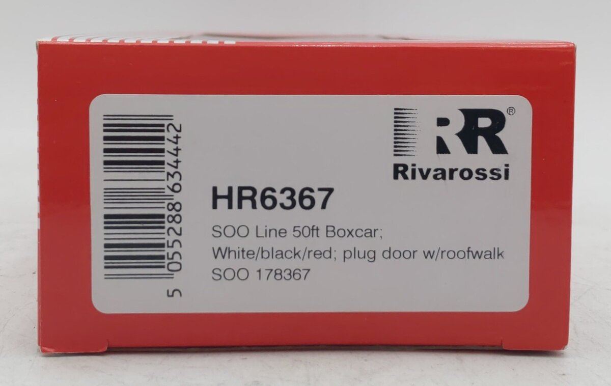 Rivarossi HR6367 HO Soo Line 50ft Boxcar with Plug Door and Roofwalk #178367 NIB