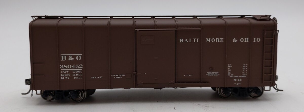 ExactRail eps-90053-4 HO Scale Baltimore & Ohio M-53 Wagon Top Box Car #380452 LN/Box