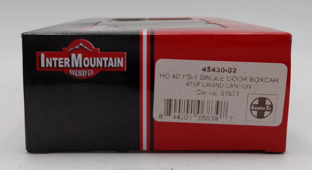 InterMountain 45430-02 HO Scale 40' PS-1 Single Door Boxcar ATSF GCL #31671 LN/Box