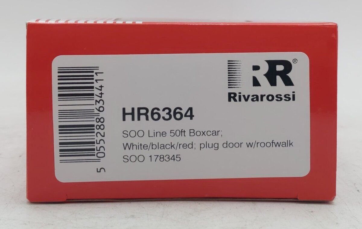 Rivarossi HR6364 HO Soo Line 50ft Boxcar with Plug Door and Roofwalk #178345
