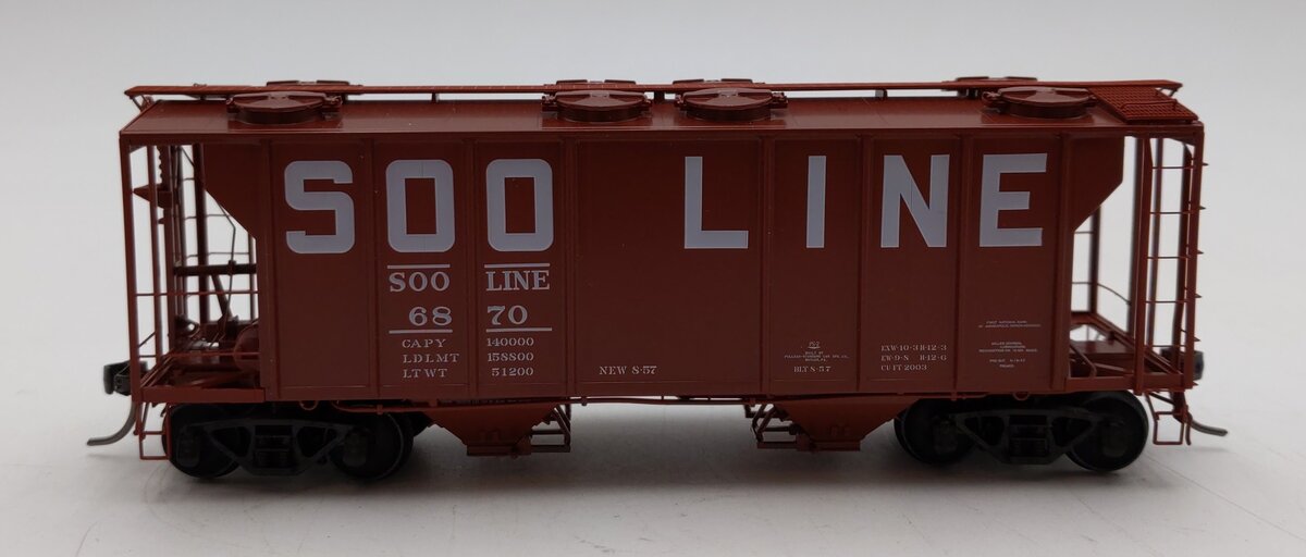 Kadee 8047 HO SOO Line PS-2 Two Bay Hopper #6870 LN/Box