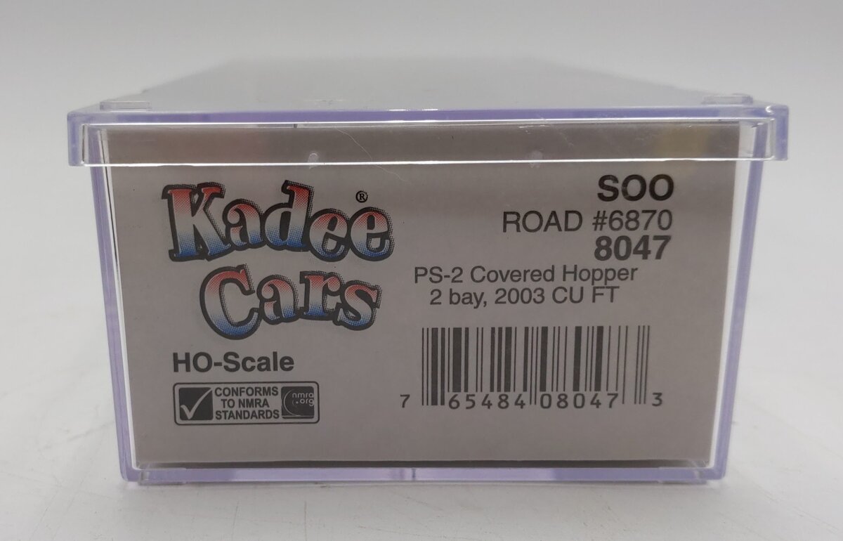 Kadee 8047 HO SOO Line PS-2 Two Bay Hopper #6870 LN/Box