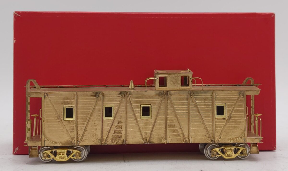 West Side Model Co. HO BRASS Western Pacific Outside Braced Caboose - Unpainted EX/Box