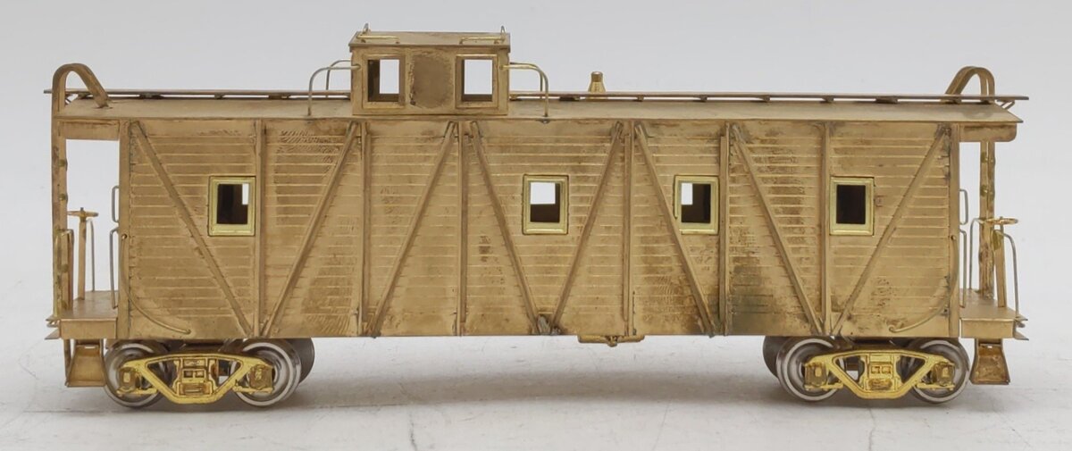 West Side Model Co. HO BRASS Western Pacific Outside Braced Caboose - Unpainted EX/Box