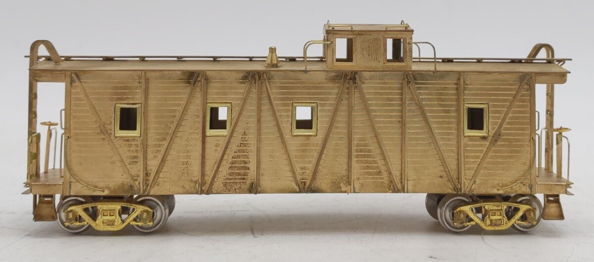 West Side Model Co. HO BRASS Western Pacific Outside Braced Caboose - Unpainted EX/Box