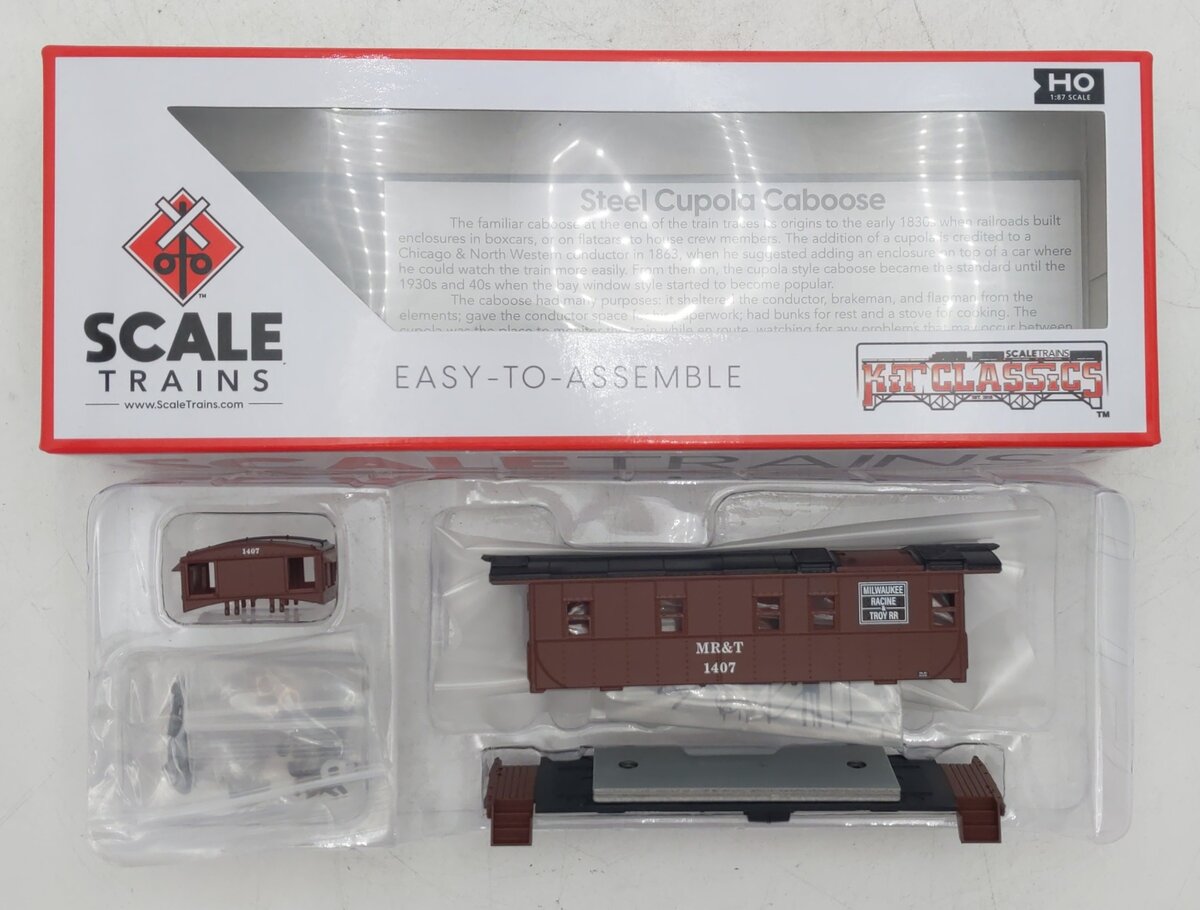 Scale Trains SXT1295 HO MR&T Steel Cupola Caboose #1407 Kit NIB