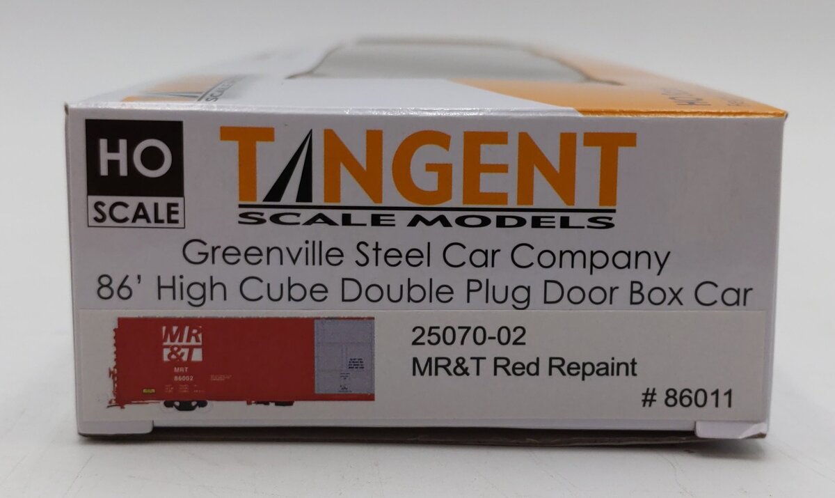 Tangent HO Scale Greenville Steel Car CO 66' (MR&T Red Repaint 25070-02) LN/Box