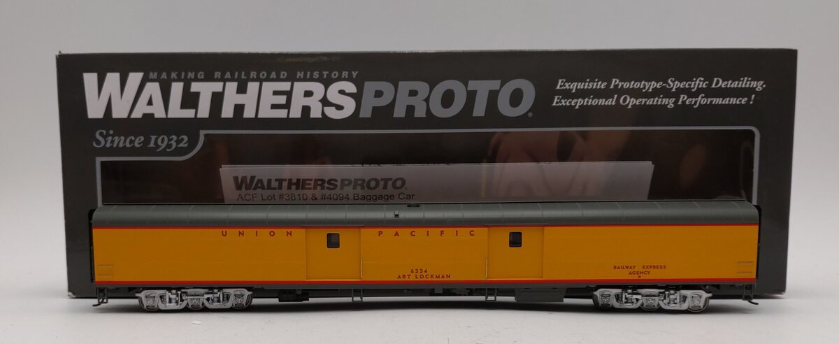 Walthers 920-9201 HO Union Pacific 85' ACF Baggage Car Heritage Series #6334 LN/Box