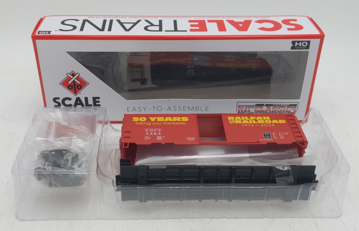 Scale Trains SXT1298 HO WRPX Railfan & Railroad 50th 40' PS-1 Boxcar #7424 Kit MT/Box