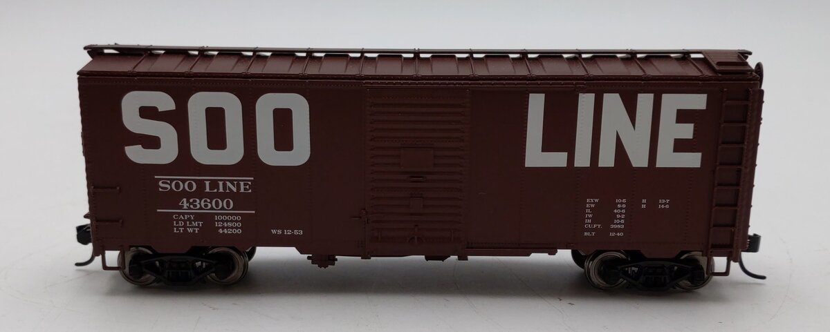 Walthers 910-2707 HO Soo Line 40' AAR Modified 1937 Boxcar #43600 LN/Box