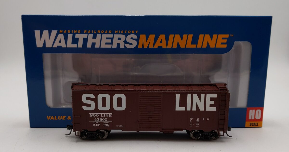 Walthers 910-2707 HO Soo Line 40' AAR Modified 1937 Boxcar #43600 LN/Box
