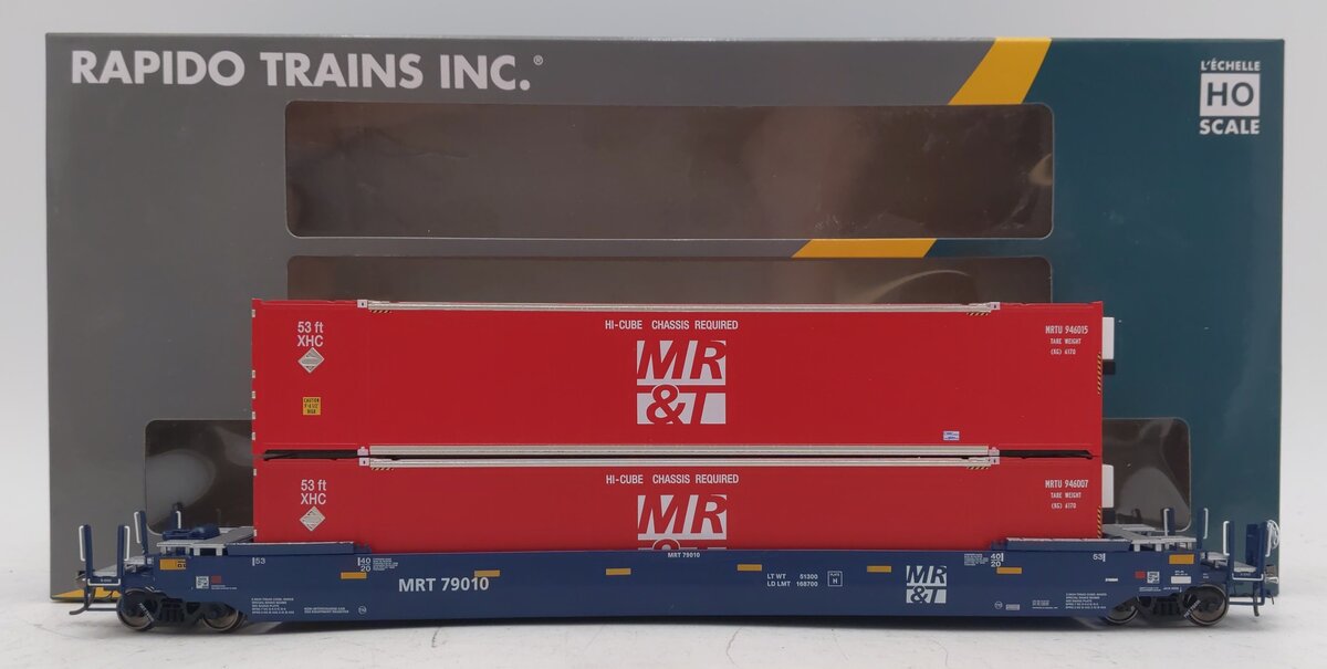 Rapido Trains 401065A HO Scale MRT Gunderson Husky-Stack Car #79010 NIB