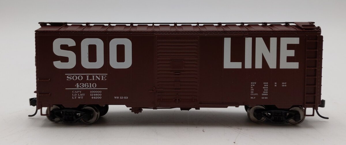 Walthers 910-2708 HO Soo Line 40' AAR Modified 1937 Boxcar #43610 LN/Box