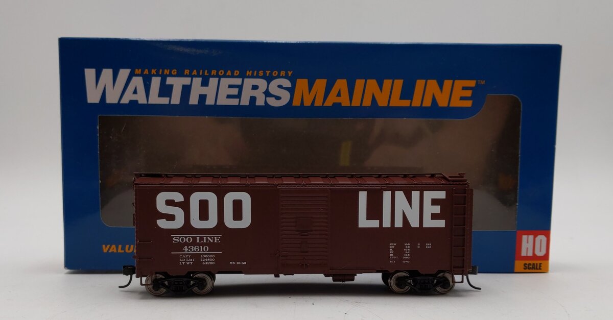 Walthers 910-2708 HO Soo Line 40' AAR Modified 1937 Boxcar #43610 LN/Box