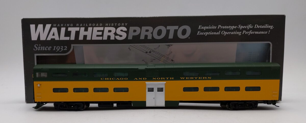 Walthers 920-15528 HO CNW PS Bi-Level Commuter Cab Car with Decals LN/Box