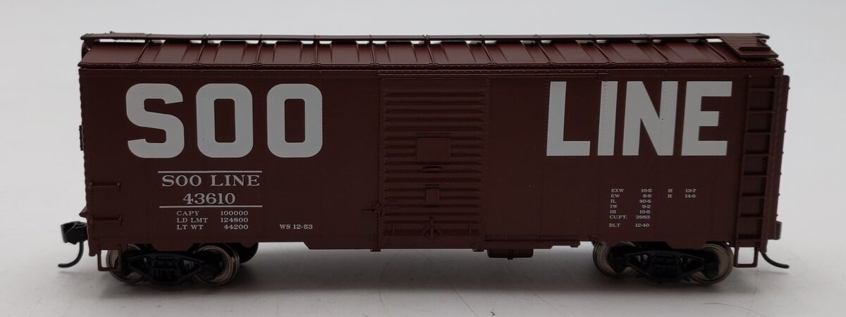 Walthers 910-2708 HO Soo Line 40' AAR Modified 1937 Boxcar #43610 LN/Box