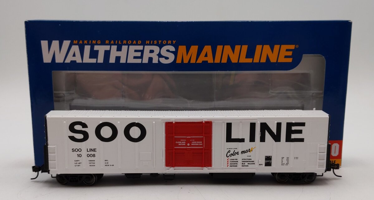 Walthers 910-3990 HO Soo Line 57' Mechanical Reefer Ready to Run #10008 LN/Box