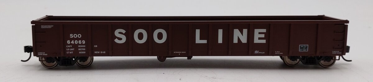 Walthers 910-6286 HO Soo Line 53' Railgon Gondola #64069 LN/Box