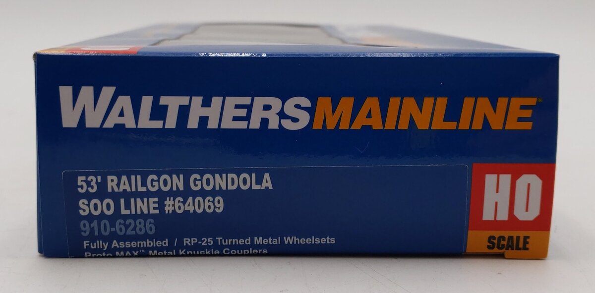 Walthers 910-6286 HO Soo Line 53' Railgon Gondola #64069 LN/Box