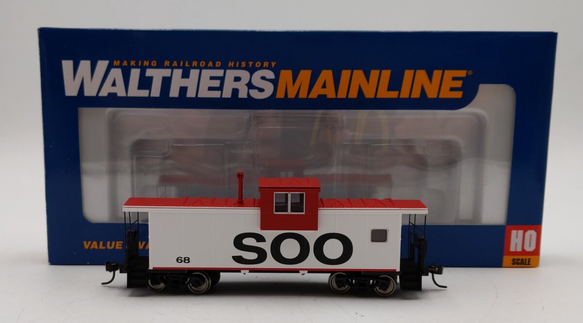 Walthers 910-8721 HO SOO International Extended Wide-Vision Caboose RTR #68 LN/Box
