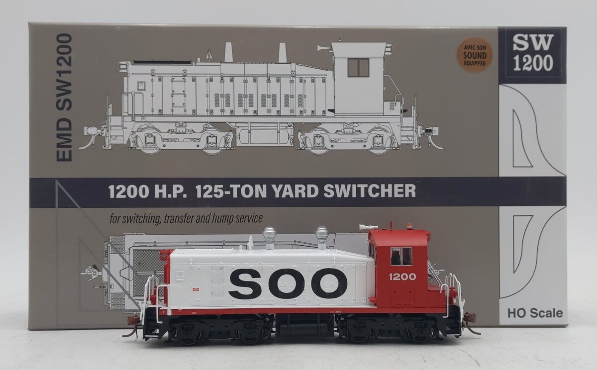 Rapido Trains 27552 HO SOO Line SW1200 Diesel Locomotive #1200 w/DCC&Sounds NIB