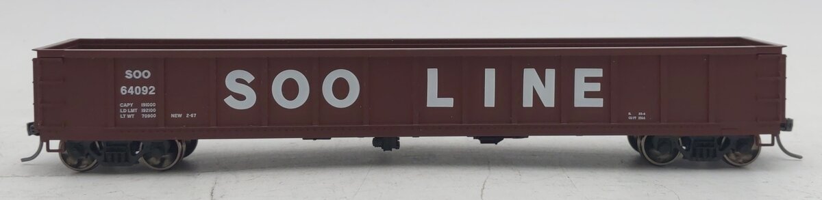 Scale Trains SXT1161 HO Scale SOO Line CBQ 2566cf Gondola #64092 NIB
