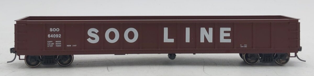 Scale Trains SXT1161 HO Scale SOO Line CBQ 2566cf Gondola #64092 NIB