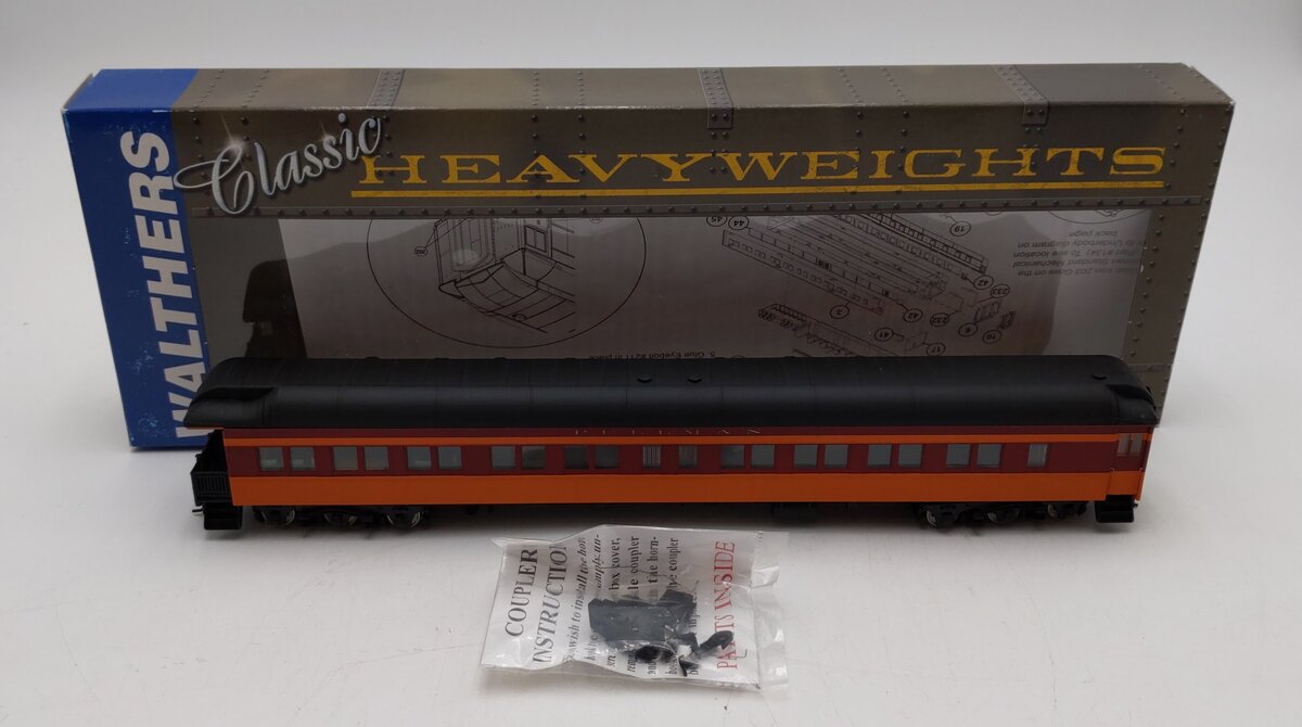 Walthers 932-10262 HO Milwaukee Road Pullman-Heavyweight 3-2 Lounge-Obs Car LN/Box