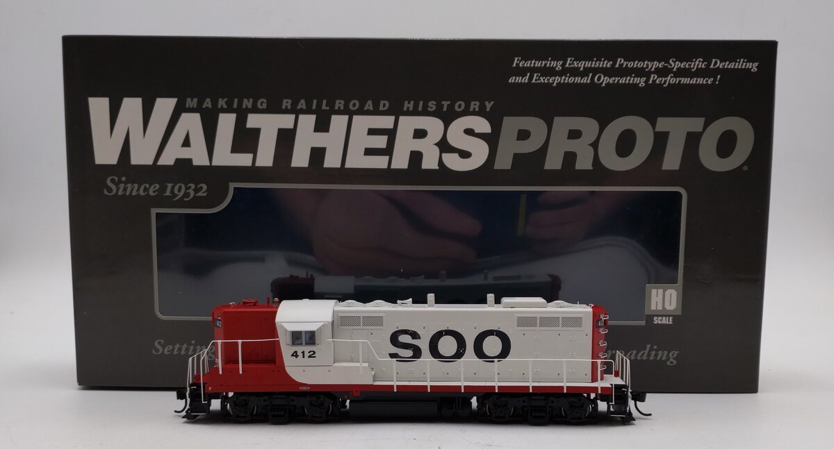 Walthers 920-42709 HO SOO Line GP9 PHII Diesel Locomotive with Sound & DCC #412 LN/Box