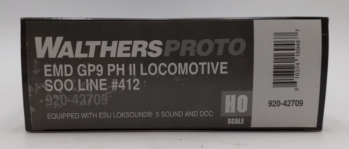 Walthers 920-42709 HO SOO Line GP9 PHII Diesel Locomotive with Sound & DCC #412 LN/Box