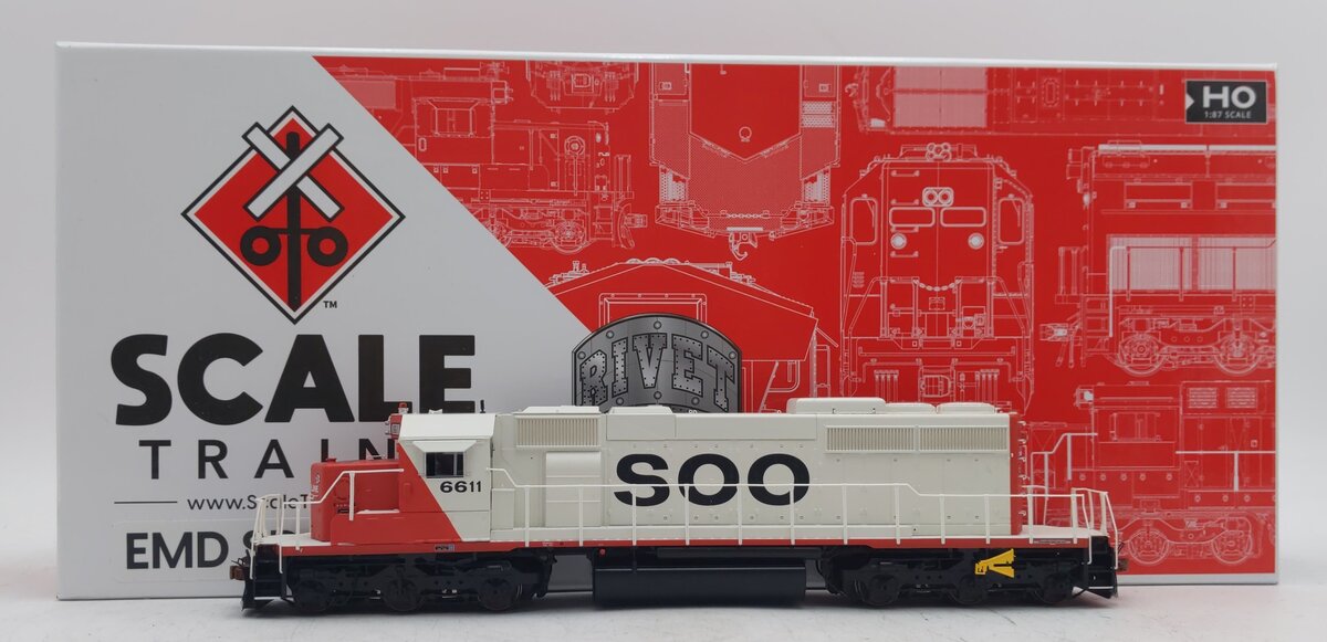 Scale Trains HO Scale SXT38835 SOO Line EMD SD40-2 #6611 w/DCC&Sound NIB