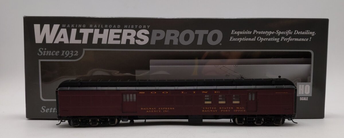 Walthers 920-17407 HO Soo Line 70' Heavyweight Railway Post Office Baggage Car LN/Box