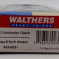 Walthers 932-6251 HO Scale Chicago & North Western Commuter Coach LN/Box