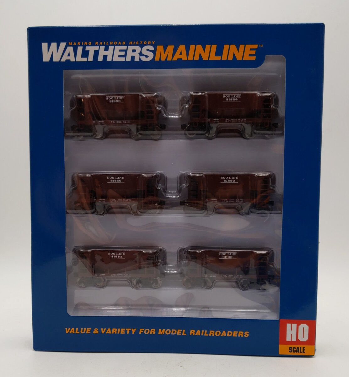 Walthers 910-58019 HO Soo Line 24' Minnesota Ore Car #1 (Set of 6) MT/Box