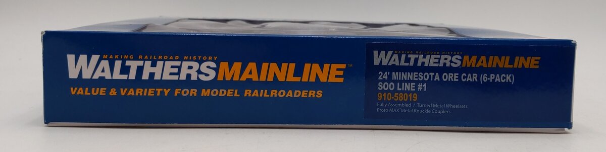 Walthers 910-58019 HO Soo Line 24' Minnesota Ore Car #1 (Set of 6) MT/Box
