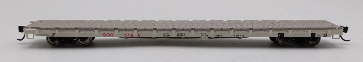 Walthers 910-5407 HO Soo Line 60' Pullman-Standard Flatcar Ready to Run #5120 LN/Box